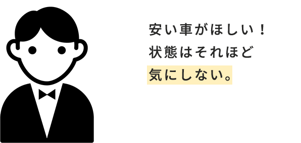 安い車がほしい！状態はそれほど気にしない。